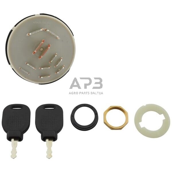 Traktoriaus užvedimo spynelė Hella 12/24V, P-0-1-2-3, 10 kontaktų, 6JB003959021 2 Traktoriaus užvedimo spynelė Hella 12/24V, P-0-1-2-3, 10 kontaktų, 6JB003959021 2