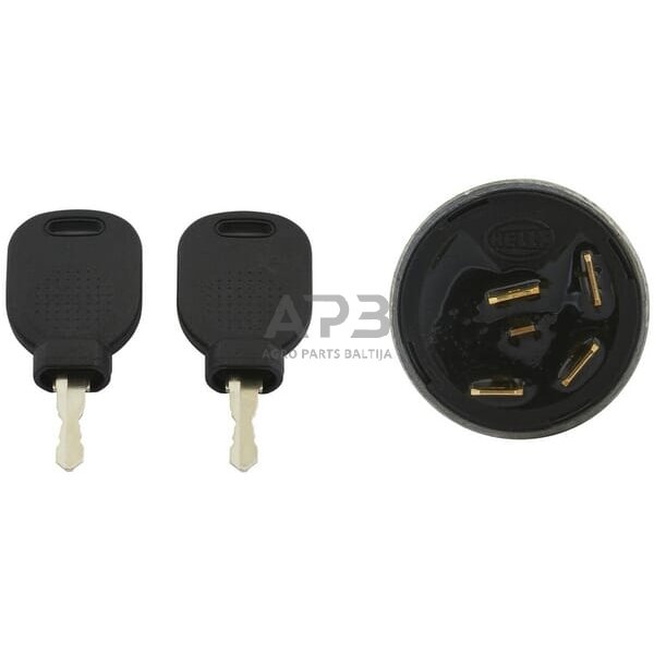 Traktoriaus užvedimo spynelė Hella 12V, 0-1-2-3, 4 kontaktų 6JK007232011 2 Traktoriaus užvedimo spynelė Hella 12V, 0-1-2-3, 4 kontaktų 6JK007232011 2