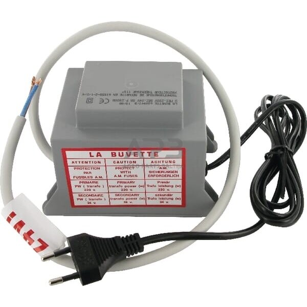 Transformatorius šildomoms girdykloms LA BUVETTE 200W 220/24V, BUA503 Transformatorius šildomoms girdykloms LA BUVETTE 200W 220/24V, BUA503