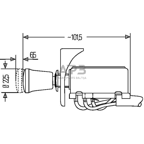 Traukiamas jungiklis Hella 6HD002535101 4 Traukiamas jungiklis Hella 6HD002535101 4