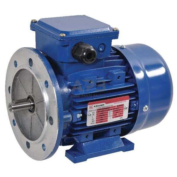 Trifazis elektros variklis ant pado 0.37 kW B3-B5 4 poliai (1500 aps./min.) EFF2/IE1 EM71B4B3B5300IE2A Trifazis elektros variklis ant pado 0.37 kW B3-B5 4 poliai (1500 aps./min.) EFF2/IE1 EM71B4B3B5300IE2A