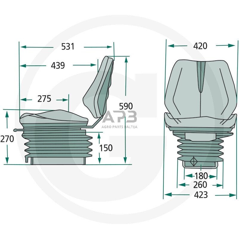 Traktoriaus sėdynė 24000023 1