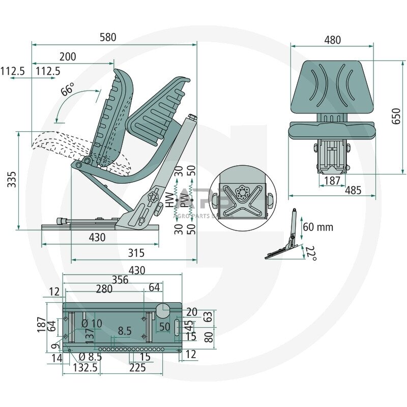 Traktoriaus sėdynė 240920060 1