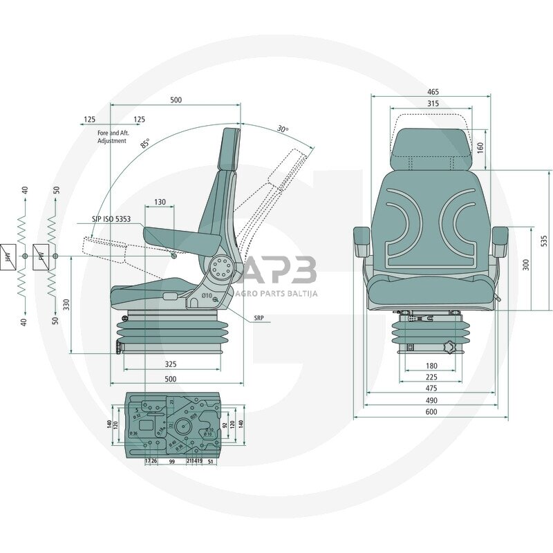 Traktoriaus sėdynė 240920116 1