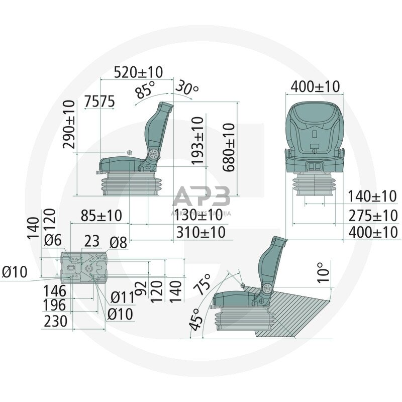 Traktoriaus sėdynė 240920218 1 Traktoriaus sėdynė 240920218 1