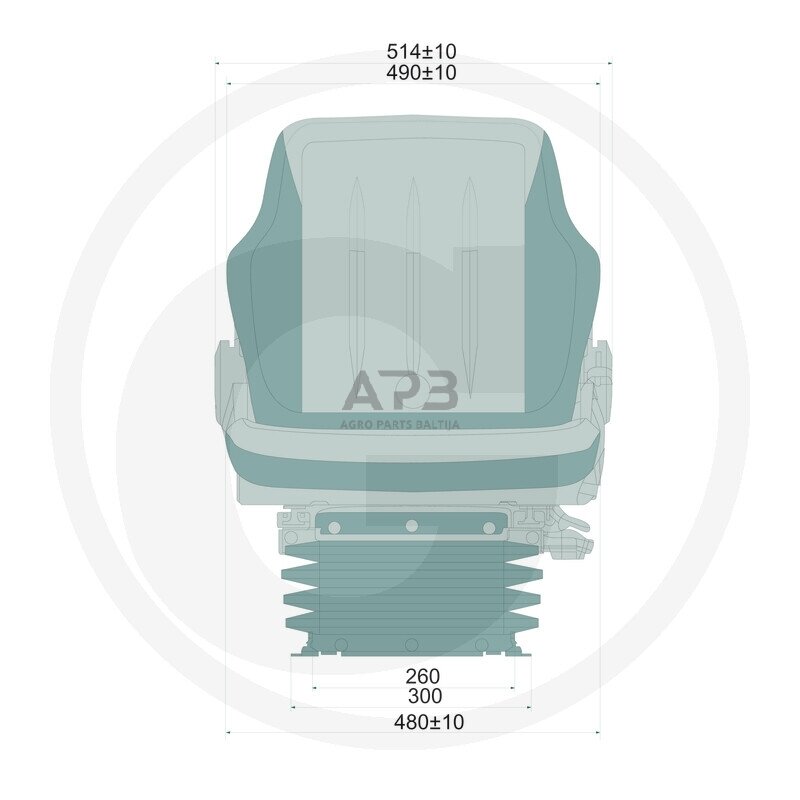 Traktoriaus sėdynė PROBOSS AS1480 10