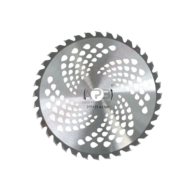 Trimerio pjovimo diskas 255 x 25,40 mm storis 2,00 mm 36 T