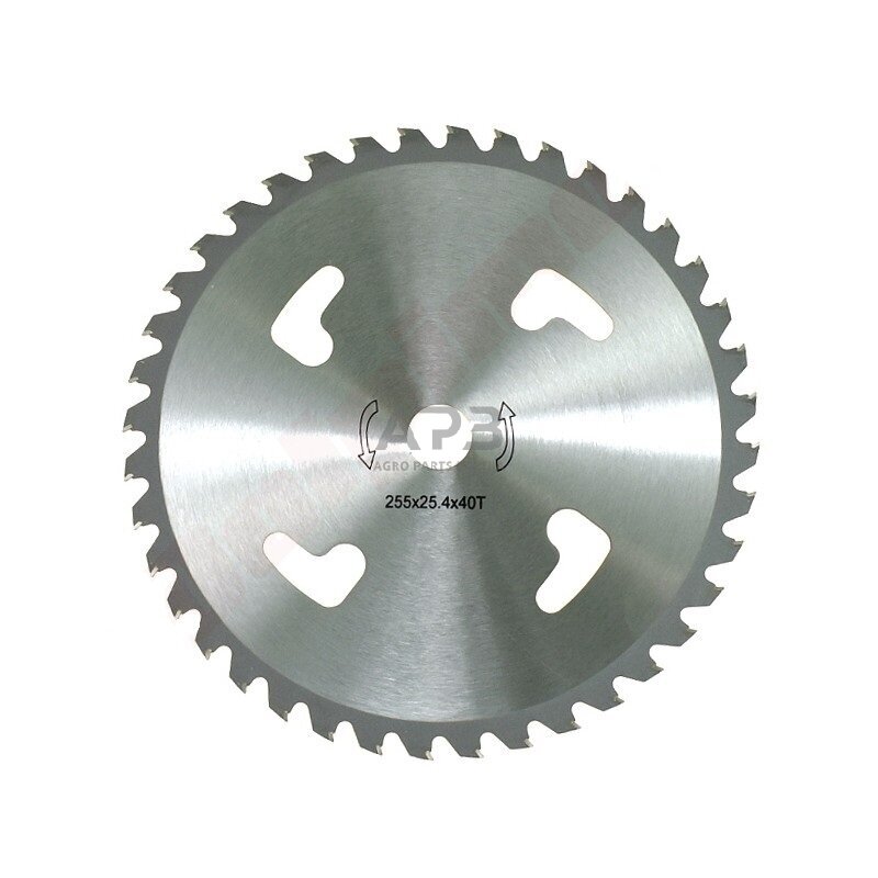 Trimerio pjovimo diskas 255 x 25,40 mm storis 2,00 mm 40 T  L Trimerio pjovimo diskas 255 x 25,40 mm storis 2,00 mm 40 T  L