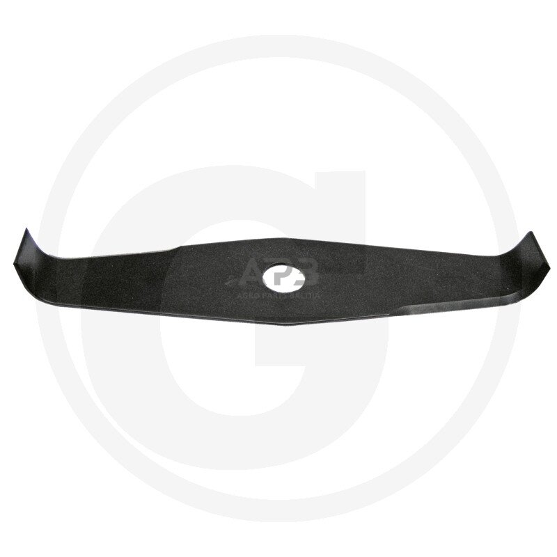 Trimerio pjovimo peilis dvišakis lenktas 300 x 25,40 mm storis 3,00 mm Trimerio pjovimo peilis dvišakis lenktas 300 x 25,40 mm storis 3,00 mm