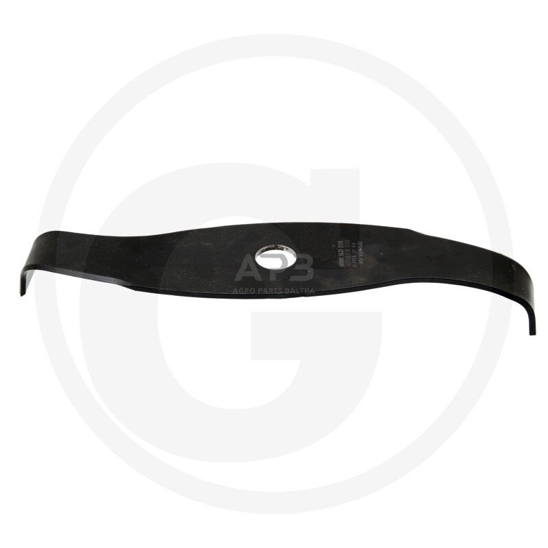 Trimerio pjovimo peilis dvišakis lenktas 320 x 25,40 mm storis 4,00 mm Trimerio pjovimo peilis dvišakis lenktas 320 x 25,40 mm storis 4,00 mm