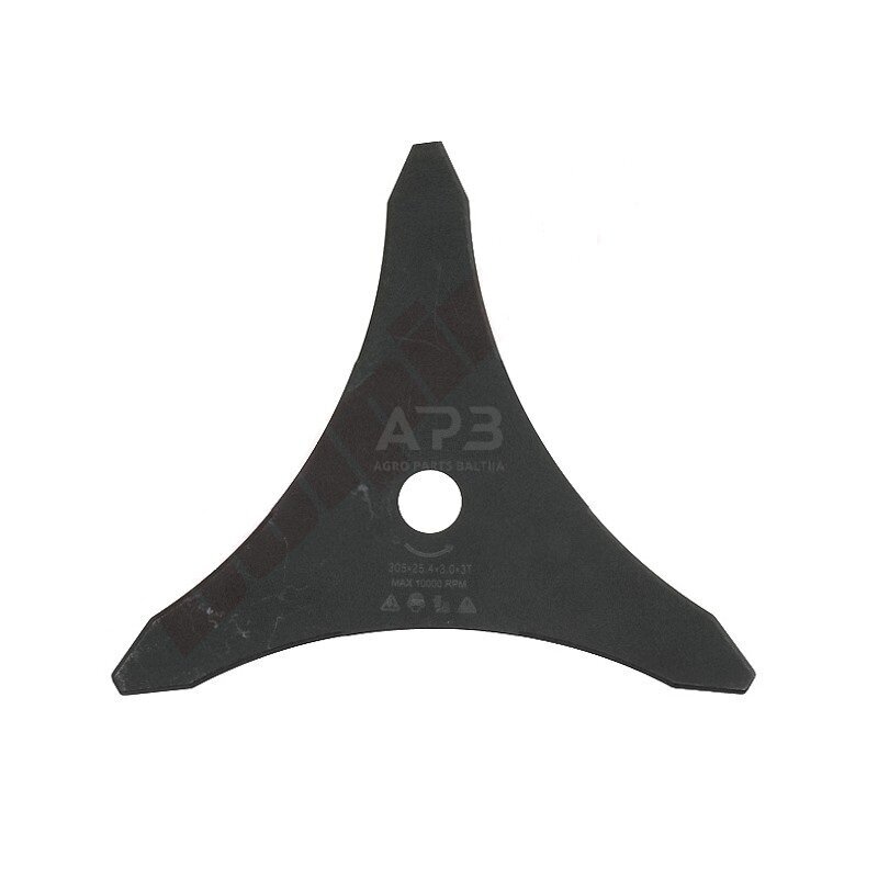 Trimerio pjovimo peilis trišakis 300 x 25,40 mm storis 3,00 mm B