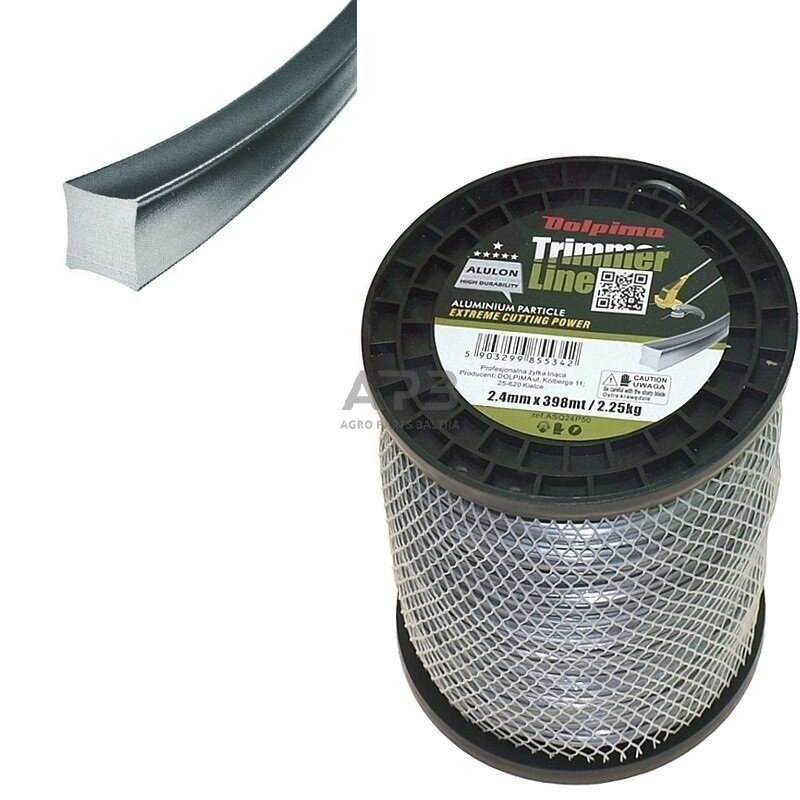 Trimerio valas ALULON SQUARE 239 metrų 2.40 mm Trimerio valas ALULON SQUARE 239 metrų 2.40 mm