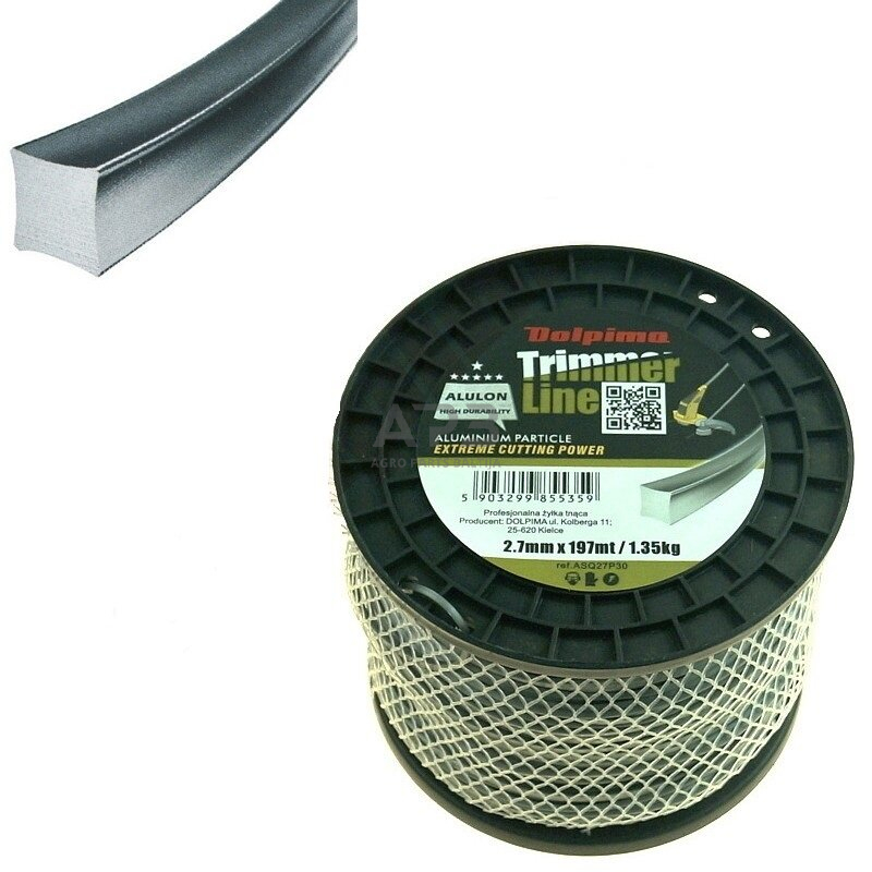 Trimerio valas ALULON SQUARE 197 metrų 2.70 mm Trimerio valas ALULON SQUARE 197 metrų 2.70 mm