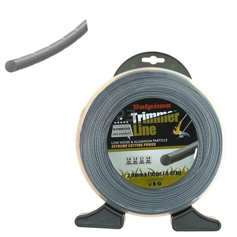 Trimerio valas BAMBOO 110 metrų 2.00 mm Trimerio valas BAMBOO 110 metrų 2.00 mm