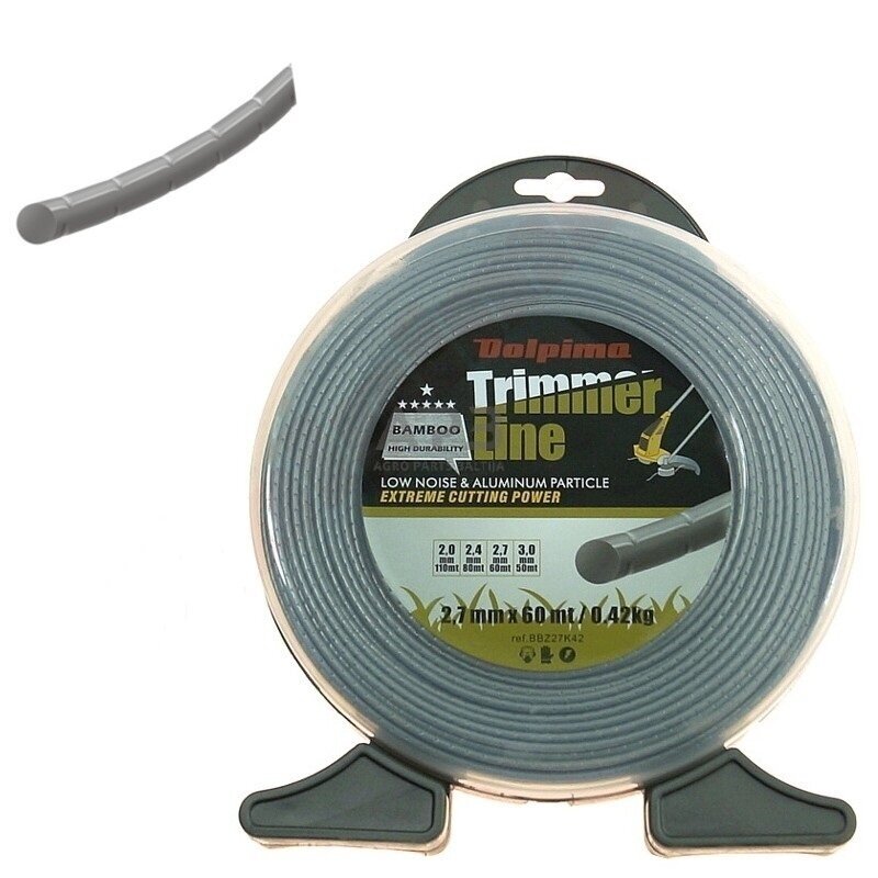 Trimerio valas BAMBOO 60 metrų 2.70 mm Trimerio valas BAMBOO 60 metrų 2.70 mm