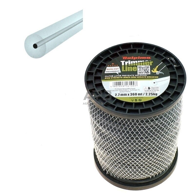 Trimerio valas DUAL-CUT 360 metrų 2.70 mm Trimerio valas DUAL-CUT 360 metrų 2.70 mm