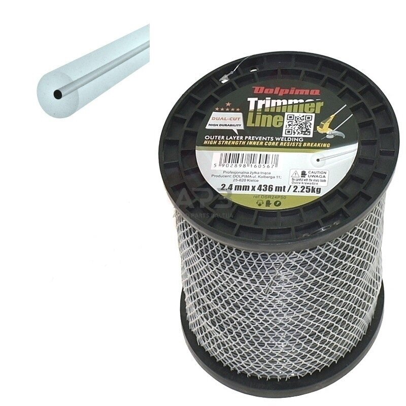 Trimerio valas DUAL-CUT 436 metrų 2.40 mm Trimerio valas DUAL-CUT 436 metrų 2.40 mm