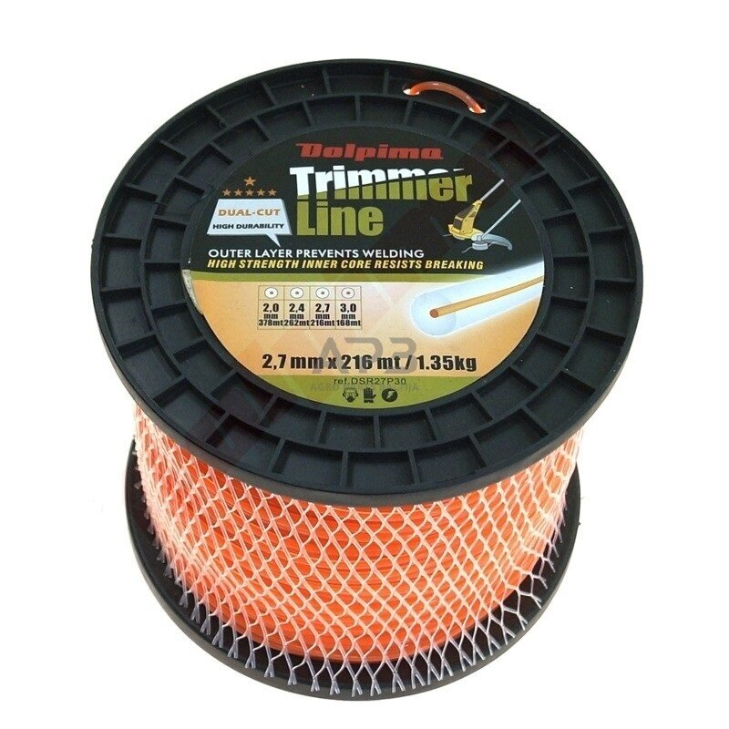 Trimerio valas DUAL-CUT 216 metrų 2.70 mm 1 Trimerio valas DUAL-CUT 216 metrų 2.70 mm 1