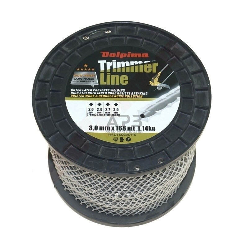 Trimerio valas DUO-TWIST 168 metrų 3.00 mm 1 Trimerio valas DUO-TWIST 168 metrų 3.00 mm 1