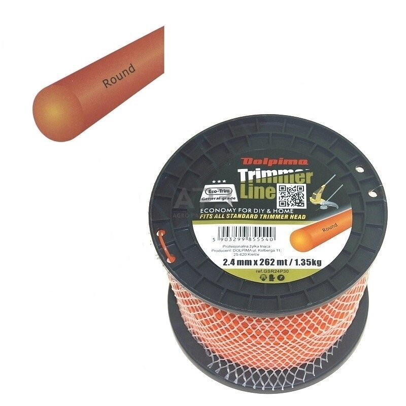 Trimerio valas ROUND 262 metrų 2.40 mm Trimerio valas ROUND 262 metrų 2.40 mm