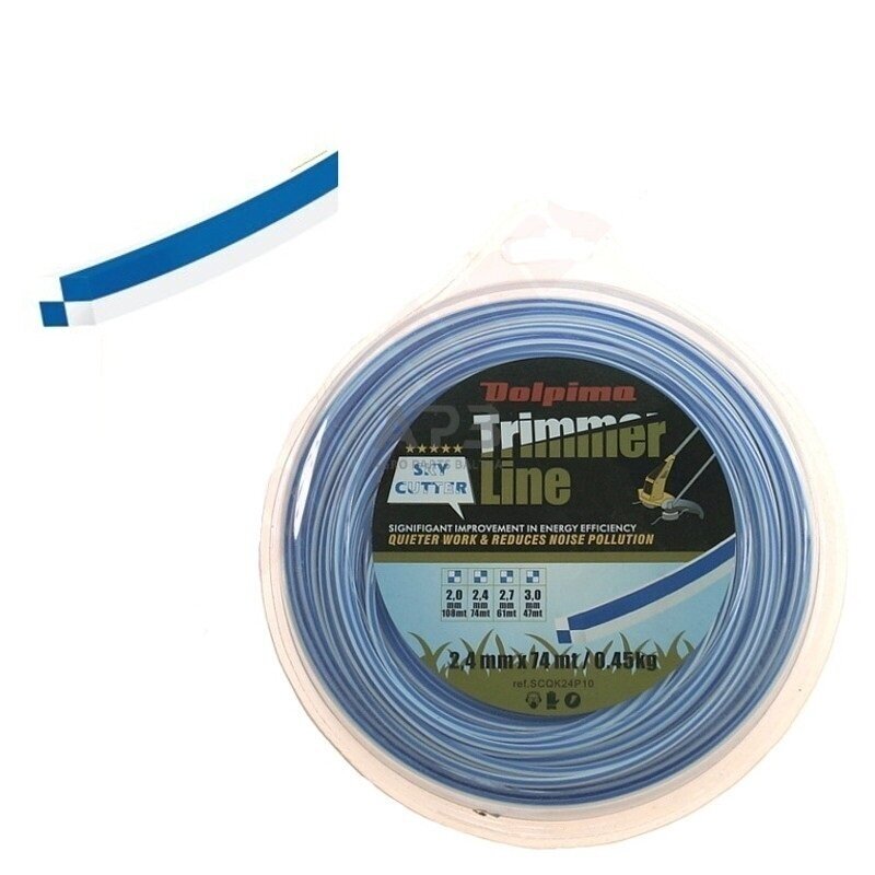 Trimerio valas SKY-CUTTER SQUARE 74 metrų 2.40 mm Trimerio valas SKY-CUTTER SQUARE 74 metrų 2.40 mm