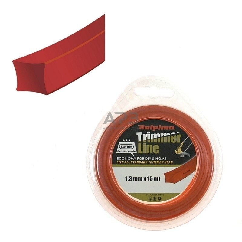 Trimerio valas SQUARE 15 metrų 1.30 mm Trimerio valas SQUARE 15 metrų 1.30 mm