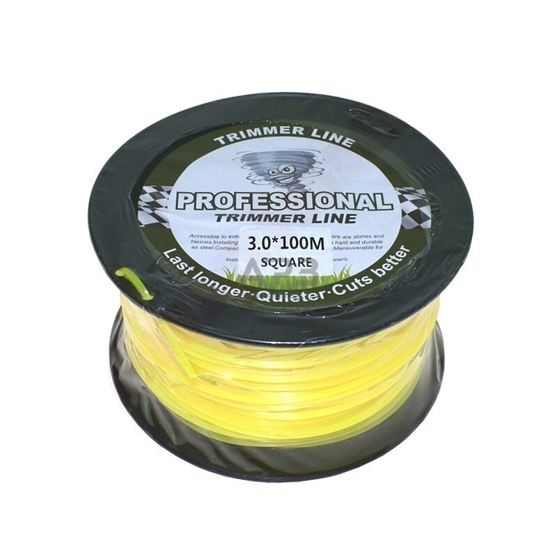 Trimerio valas SQUARE 100 metrų 3.00 mm Trimerio valas SQUARE 100 metrų 3.00 mm