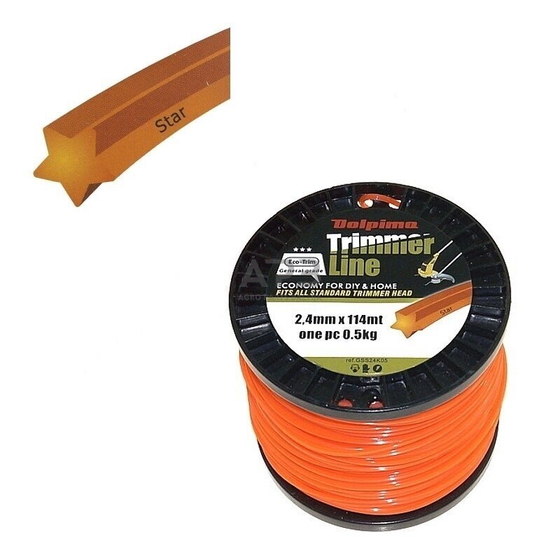 Trimerio valas STAR 114 metrų 2.40 mm Trimerio valas STAR 114 metrų 2.40 mm