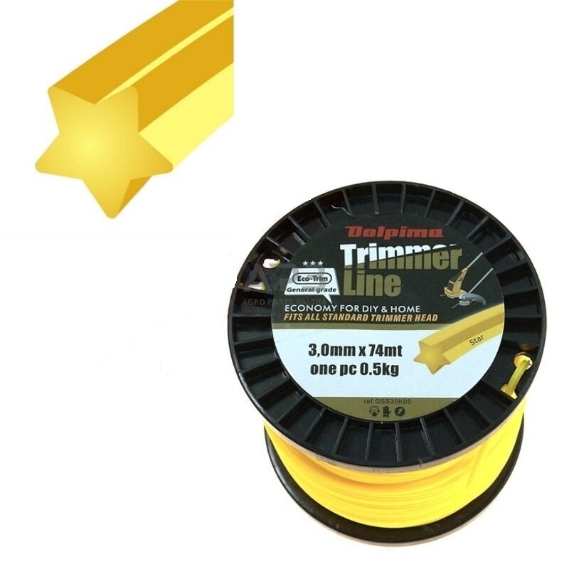 Trimerio valas STAR 74 metrų 3.00 mm Trimerio valas STAR 74 metrų 3.00 mm