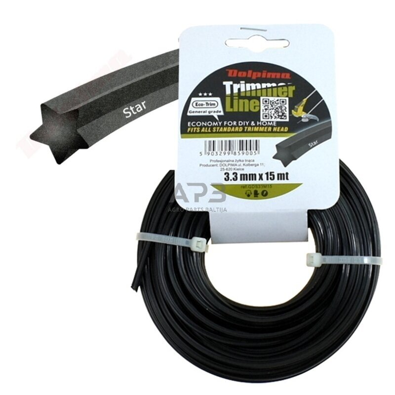 Trimerio valas STAR 15 metrų 3.30 mm Trimerio valas STAR 15 metrų 3.30 mm