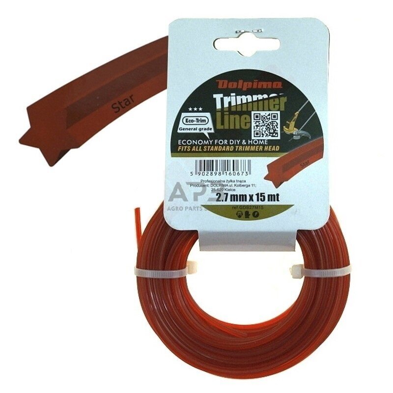 Trimerio valas STAR 15 metrų 2.70 mm Trimerio valas STAR 15 metrų 2.70 mm