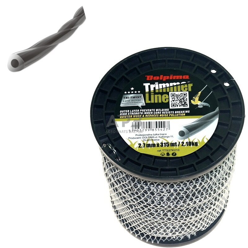 Trimerio valas TRI-TWIST 315 metrų 2.70 mm