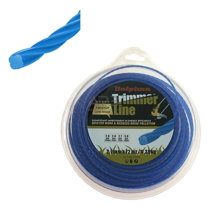 Trimerio valas TWISTOP CLOVER 72 metrų 2.70 mm Trimerio valas TWISTOP CLOVER 72 metrų 2.70 mm