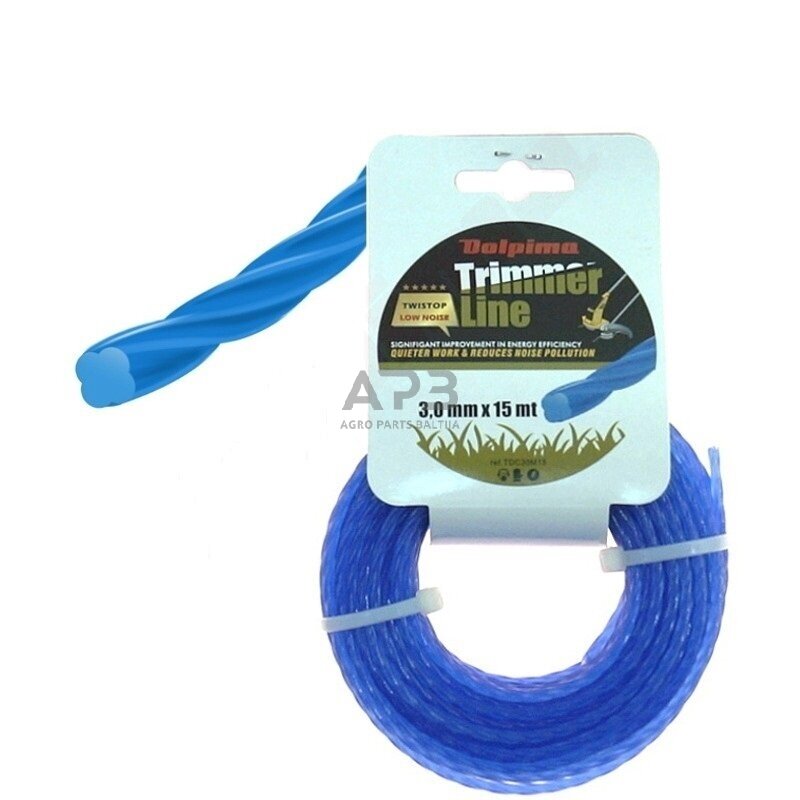 Trimerio valas TWISTOP CLOVER 15 metrų 3.00 mm Trimerio valas TWISTOP CLOVER 15 metrų 3.00 mm