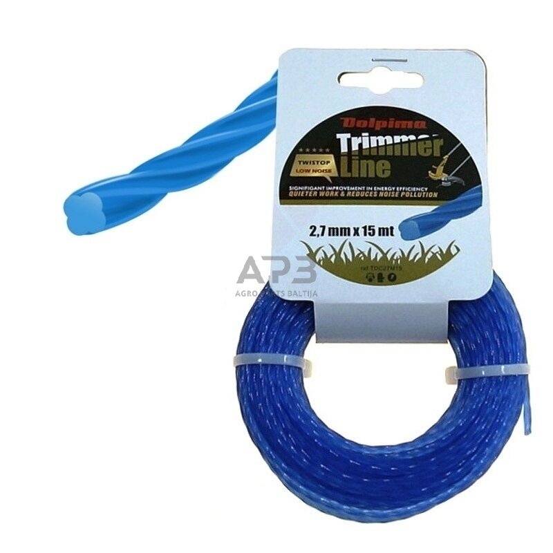 Trimerio valas TWISTOP CLOVER 15 metrų 2.70 mm Trimerio valas TWISTOP CLOVER 15 metrų 2.70 mm