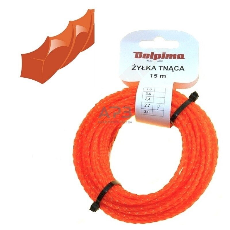 Trimerio valas TWISTOP SQUARE 15 metrų 2.70 mm