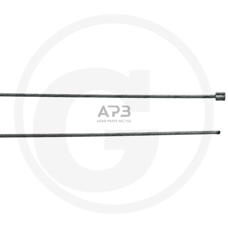 Trosas su cilindru 1,25 mm x 2000 mm. Skersmuo 3,00 mm Ø x 3,50 mm Trosas su cilindru 1,25 mm x 2000 mm. Skersmuo 3,00 mm Ø x 3,50 mm