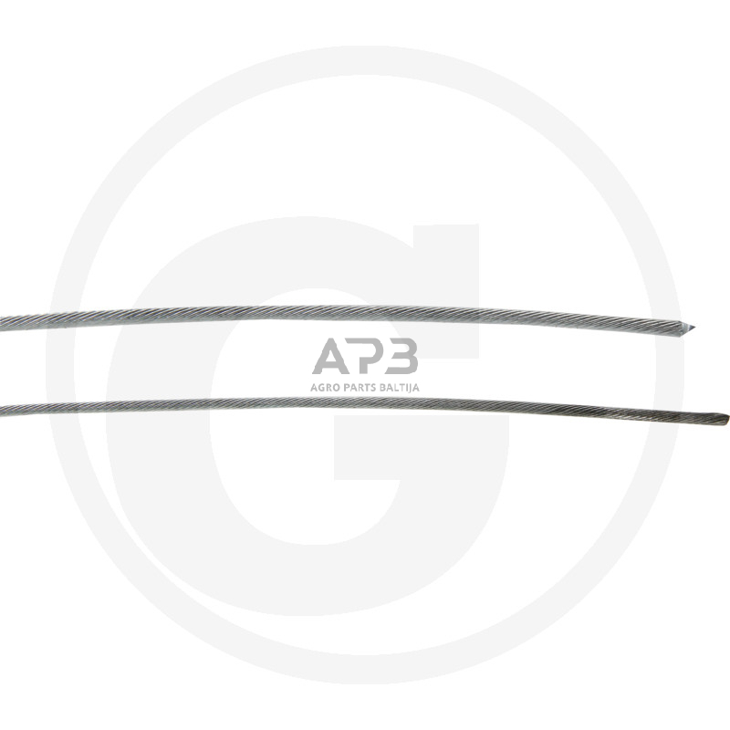 Trosas su cilindru 1,50 mm x 2500 mm. Skersmuo 4,00 mm Ø x 4,00 mm
