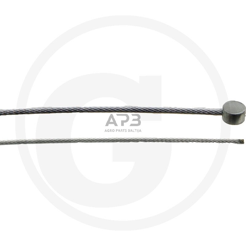 Trosas su statiniu cilindru 1,60 mm x 3000 mm. Skersmuo 6,00 mm Ø x aukštis 3,00 mm