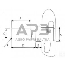 Tvirtinimo antgalis 18mm 770042KR