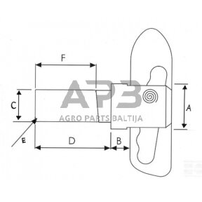 Tvirtinimo antgalis 18mm 770042KR