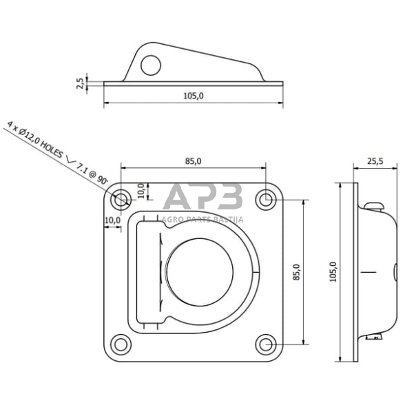 Tvirtinimo žiedas 40mm WS3105 1 Tvirtinimo žiedas 40mm WS3105 1