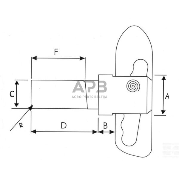 Tvirtinimo antgalis 18mm 770042KR 1 Tvirtinimo antgalis 18mm 770042KR 1