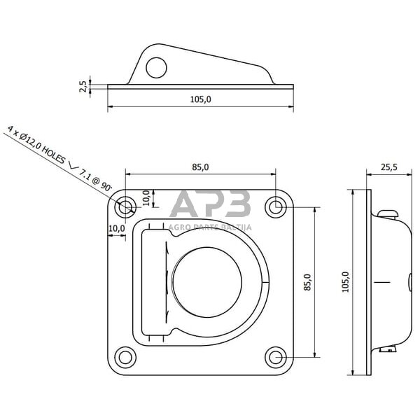 Tvirtinimo žiedas 40mm WS3105 1 Tvirtinimo žiedas 40mm WS3105 1