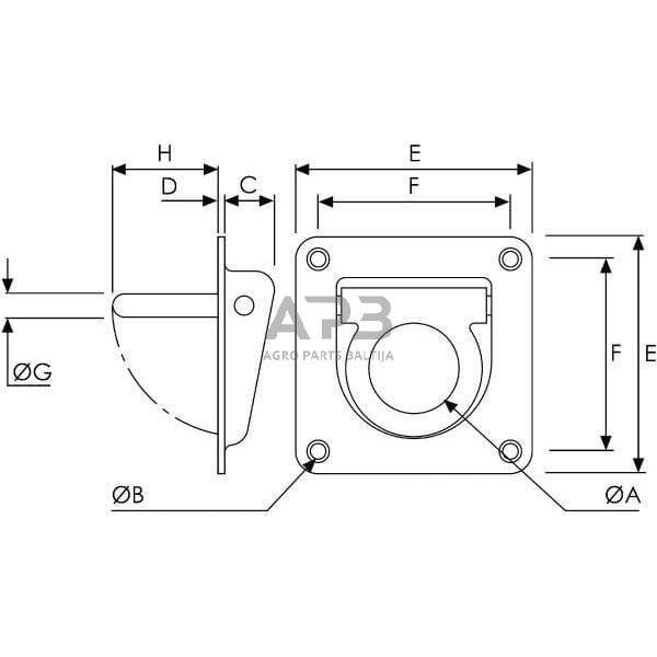 Tvirtinimo žiedas 40mm WS3105 2 Tvirtinimo žiedas 40mm WS3105 2