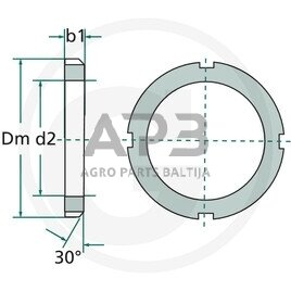 Universali tvirtinimo veržlė M40, KM 08 1 Universali tvirtinimo veržlė M40, KM 08 1