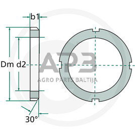 Universali tvirtinimo veržlė M90, KM 18 1 Universali tvirtinimo veržlė M90, KM 18 1