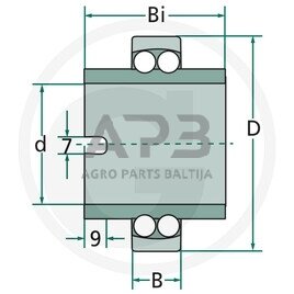 Universalus dvieilis rutulinis guolis 11204 1 Universalus dvieilis rutulinis guolis 11204 1