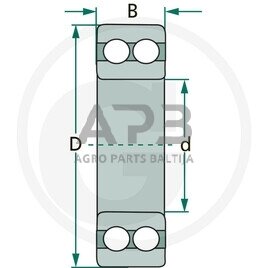 Universalus dvieilis rutulinis guolis su giliais grioveliais 4206 1 Universalus dvieilis rutulinis guolis su giliais grioveliais 4206 1