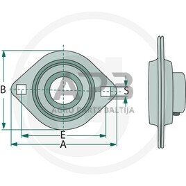 Universalus guolio korpusas PFL 204 1 Universalus guolio korpusas PFL 204 1